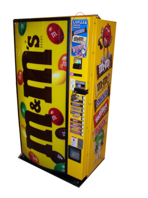 Vendo Machine Sticker (1) Vendo 768 - M&M Vending Machine Decal - Sticker -