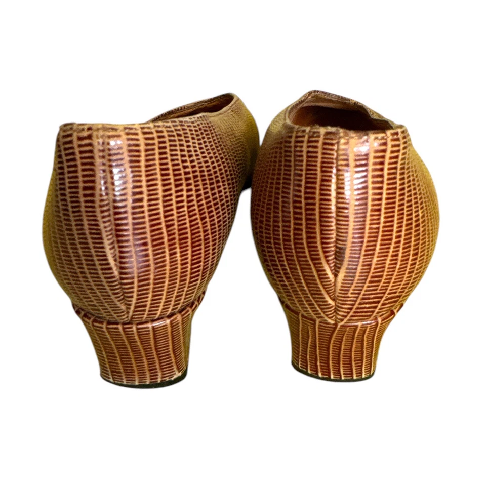 Zapatos de salón Robert Clergerie de cuero para mujer talla 6 zapatos de tacón de 1” diseño a rayas Foto 4 de 4