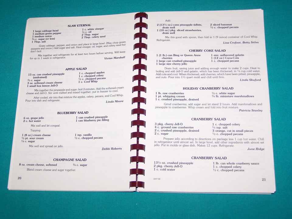 Calvary Baptist Church Cookbook 2003 McLeansville NC North Carolina eBay