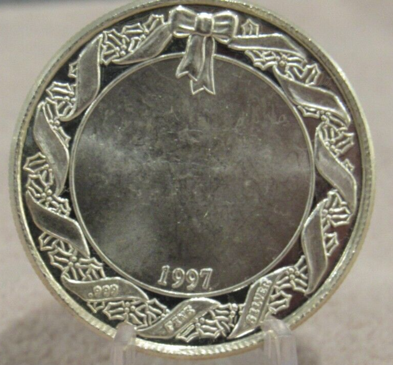 1997 Frosty the Snowman Christmas 1 Troy Oz .999 Silver Round | eBay