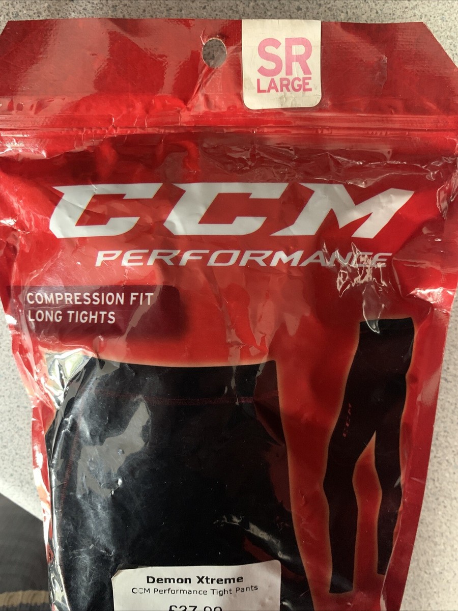Pantalon Compression CCM – Hockey Sur Glace – Noir – Senior Taille Grand 34-36 – Neuf