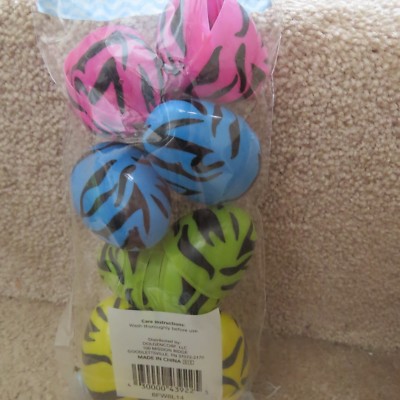 Easter Egg Treat Containers - Color Zebra Stripes - 8 count