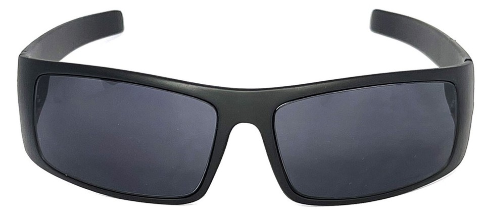 Lunettes De Soleil Locs Homme – Style Cholo – Monture Noire Mat, Verres Fumée – Protection UV400 – Modèle LC54