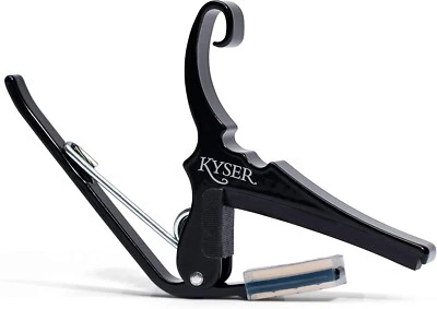 Kyser KG6B quick change Guitar capo for 6-string guitar, Black