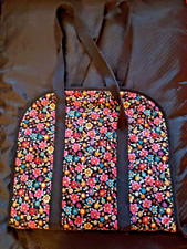 Needlework Project Floral Quilted Tote Size 13" x 12"