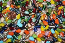 10X7 Leaf Shape Glass Bead - Many Colors - Pack of 140 or 280 Beads