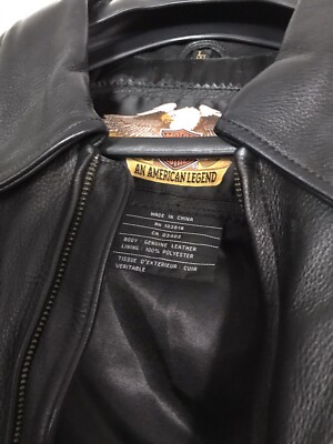 HARLEY-DAVIDSON レザージャケット AN AMERICAN Harley Davidson Women's 100 Year Anniversary Black Leather Jacket