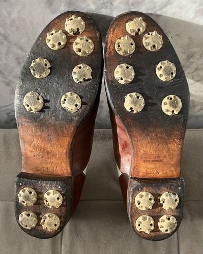 Nebuloni Damengröße 7 1/2 Medium Leder handgefertigt in Italien klassische Golfschuhe - Bild 3 von 6