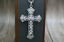 *TJT 925 China Cross 31" Chain Necklace 24.9g