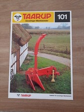 TAARUP Maishäcksler 101 Traktor Schlepper Prospekt Technische Daten