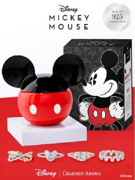 DISNEY® MICKEY MOUSE & MINNIE MOUSE JEWELRY CANDLE SET BY CHARMED
