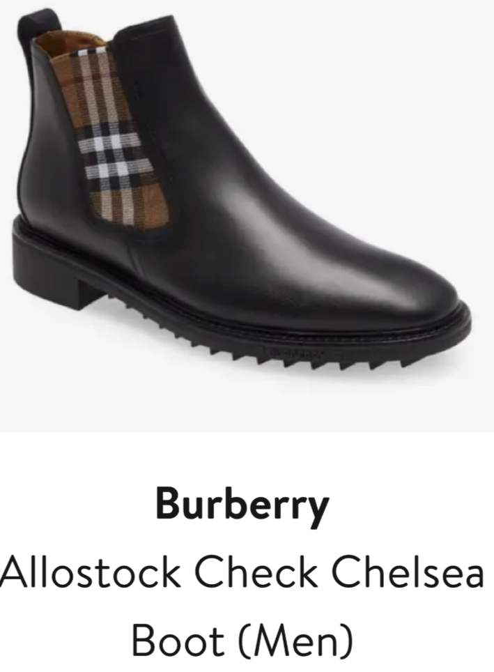 Burberry Leather Burberry Allostock Check Chelsea Boots $950 Mens