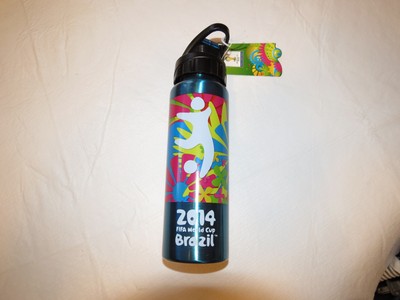 FIFA World Cup Brazil 2014 stainless steel bottle blue Cup Beverage 20 fl oz
