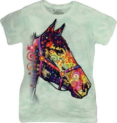 Damen Batik T-Shirt "Funky Horse" Gr.S - Sofort lieferbar - Bild 1 von 2