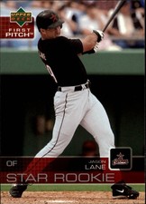 2003 Upper Deck First Pitch #10 Jason Lane Star Rookie Card RC . rookie card picture