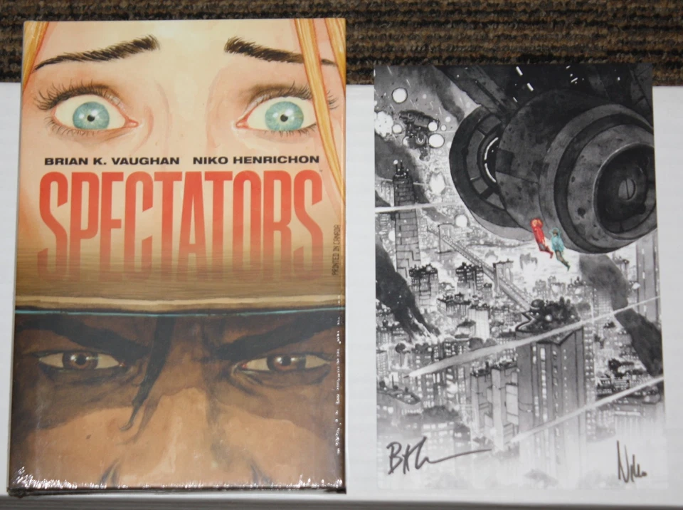 Image Spectators HC w/ 2x Signed Bookplate by Brian K Vaughan & Henrichon SEALED
