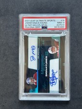Carte NFL Signée Steve Young & Jim Kelly - Relique Match Utilisée - 2024 Leaf - Numérotée 7/10