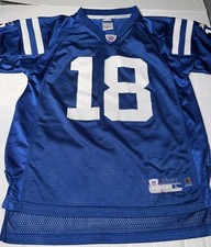 Peyton Manning 18 Colts NFL OnField Reebok Jersey Youth Size L