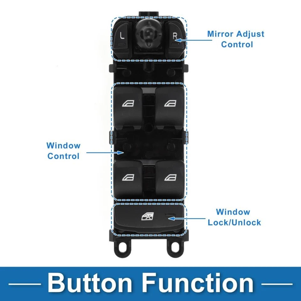 Front Left Driver Side Power Window Switch for Land Rover LR2 LR4 No.LR013883 Foto 4 de 4