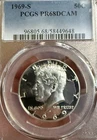 1969-S Kennedy Half Dollar PCGS PR68DCAM Proof Silver 50C DEEP CAMEO