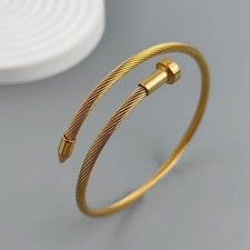 18K Gold Plated, Stainless Steel, Thorn Bracelet, Waterproof Jewelry, Women s Gi