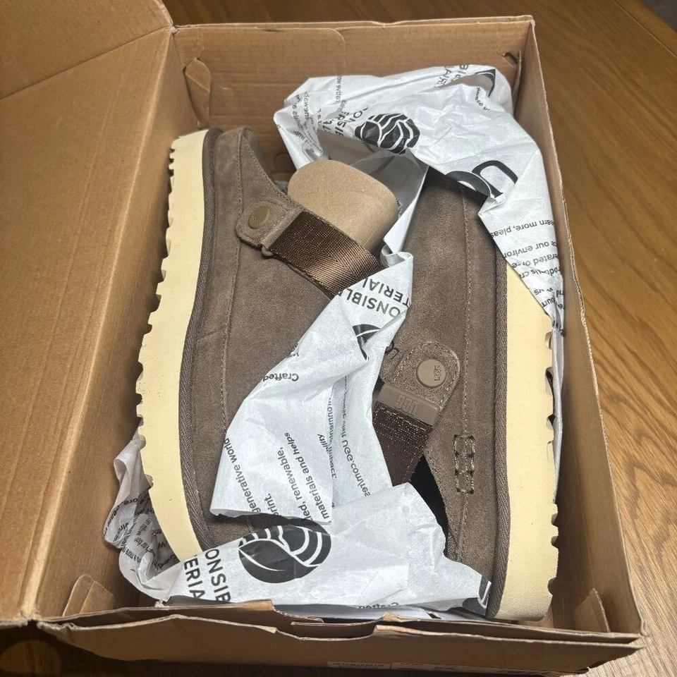 UGG Goldenstar Clog hickory Suede Slip-On Comfort Mule – out of stock 9.5 - Image 2 of 3