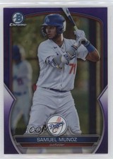 2023 Bowman Draft Chrome Purple Refractor 36/250 Samuel Munoz #BDC-102 6u5