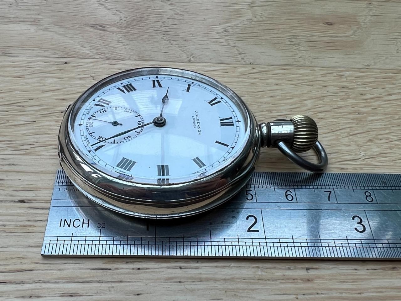 Superb Solid Sterling Silver J.W. Benson Gentlema… - image 17