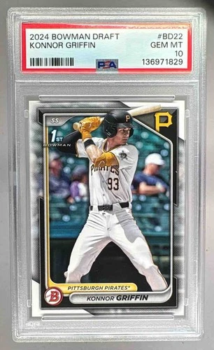 136971829 Konnor Griffin 2024 Bowman Draft #BD-22 1st RC PSA 10