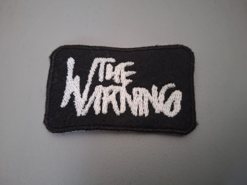 Patch bande d'avertissement Glow In The Dark, noir et blanc