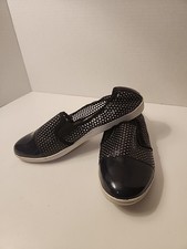 Easy Spirit Damante Cap Toe Slip-on Flats Black Size 8.5 M