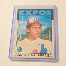 Topps 1986 Traded Andres Galarraga Montreal Expos #40T Rookie Base Card. rookie card picture