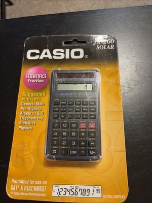 Casio fx-260 Solar Scientific Fraction Calculator brand new 
