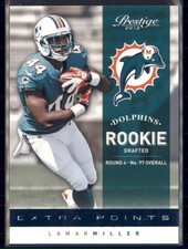 2012 Playoff Prestige - Lamar Miller #243 (RC) Xtra Points Blue /999