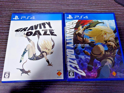 SYY167 Sony PlayStation 4 GRAVITY DAZE 1 . 2 2Games SET Used JAPAN Ship Free