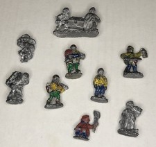 AD D 1980 Grenadier Models HIRELINGS lot of 9 Metal Miniatures Set 2004 Vintage