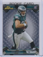 ZACH ERTZ ROOKIE CARD 2013 Topps Finest RC Philadelphia Eagles Arizona Cardinals. rookie card picture