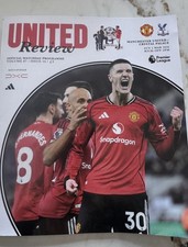 Manchester United Official Matchday Programme Vol87 Issue 16  CrystalPalace Mufc