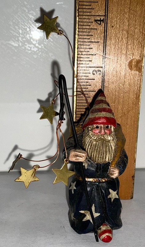 Pam Schifferl Sandman Bag of Stars Santa Christmas Figurine