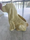 Vintage Shawnee Pottery Cocker Spaniel Planter Pale Yellow Dog Figurine 1940s US