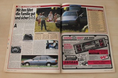 Auto Bild 27/1986 Ford Scorpio 2.0i CL Kat mit 100PS im TEST auf 2 Seiten
