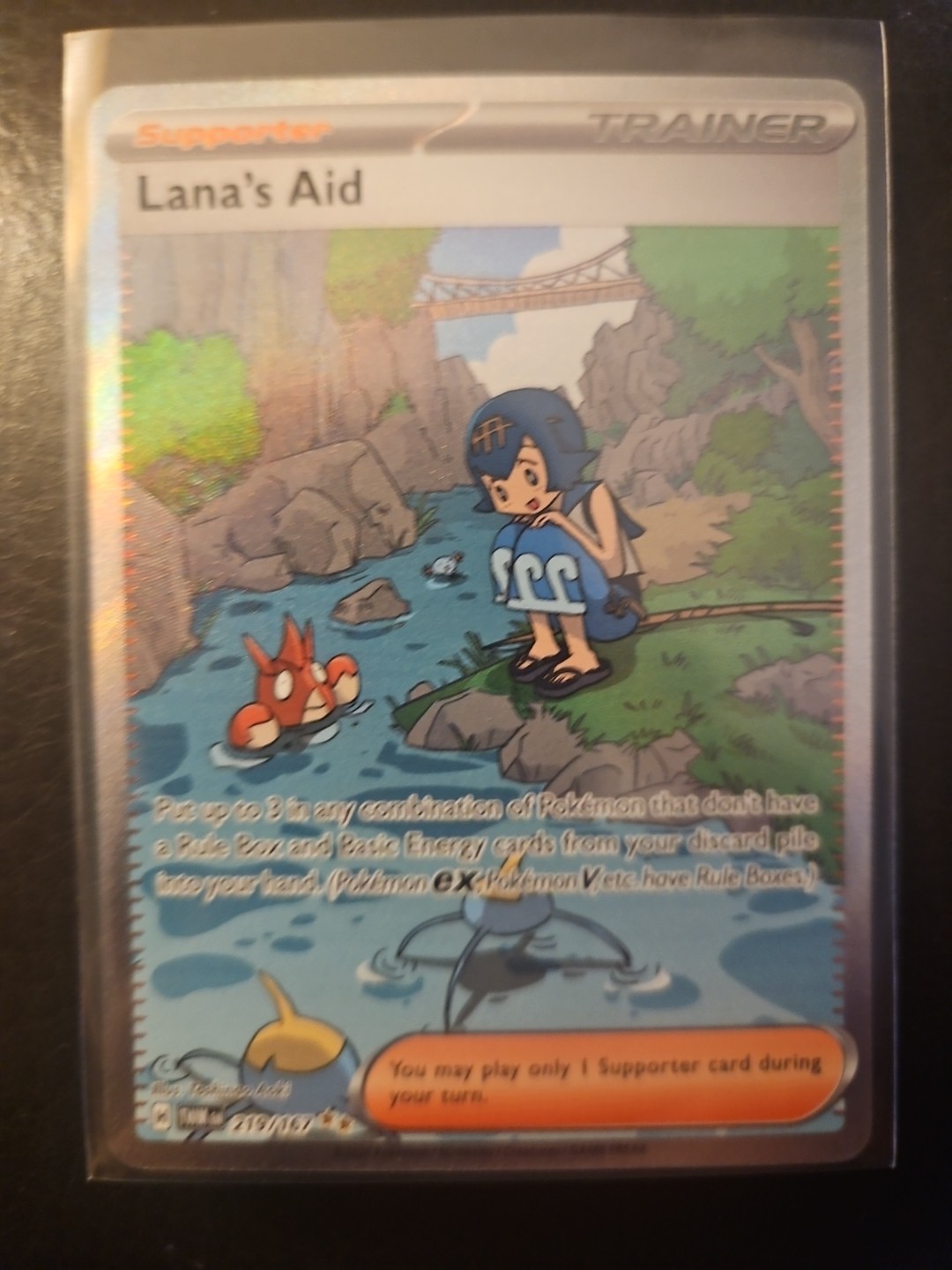 Lana's Aid 219/167 Sv06: Twilight Masquerade Holo Pokemon TCG MINT