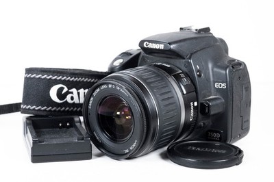 Canon EOS 350D Digital SLR Camera + 18-55mm Zoom Lens Battery & Charger