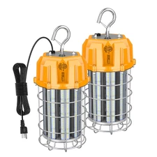 2X 150W LED Temporary Work Light 5000K 22500LM Construction Jobsite Fixtures ETL