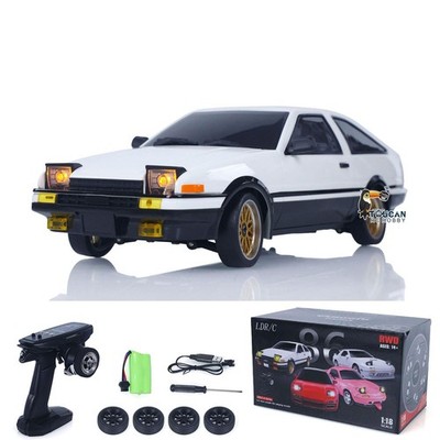 LowPrice 1/18 LDRC LD1801 RC Drift RWD Racing Vehicles AE86 Flip Light Gyroscope