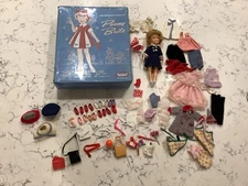 Vintage 1960s Penny Brite 8" Doll with Case Clothing & Accessories