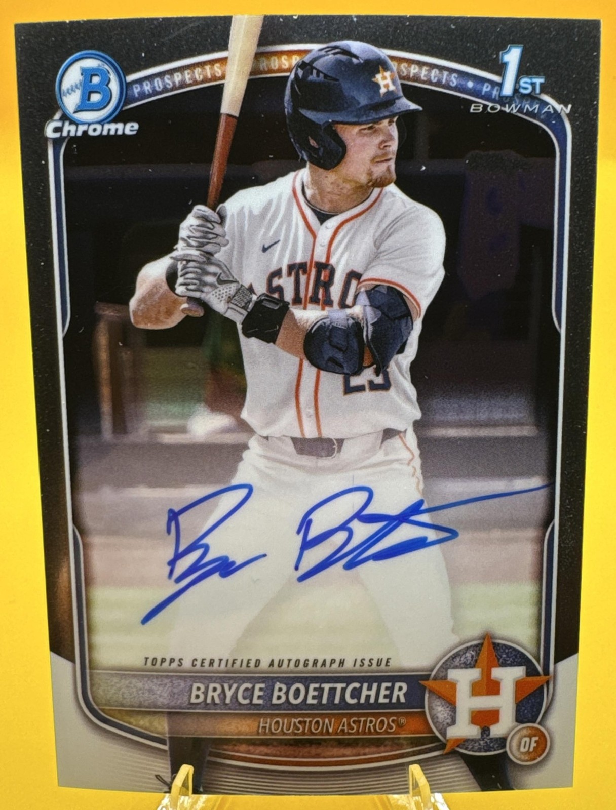 2025 Bowman Chrome Bryce Boettcher #CPA-BB Auto 1st Prospect Astros