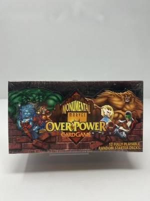 1995 Fleer MARVEL OVERPOWER BOX New Sealed 12 Starter Decks Card Game Monumental
