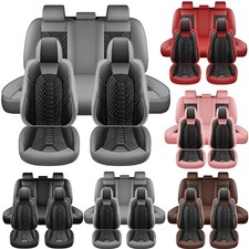 For Nissan Luxury Leather Car Seat Covers Full Set 5-seats Front Rear Protectors For Nissan Luxury Leather Car Seat Covers Full Set 5-seats Front Rear Protectors