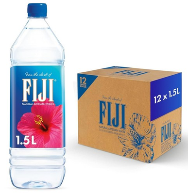 #ad FIJI Natural Artesian Bottled Water 1.5 Liters 50.7 Fl Ounce Pack of 12 10 $30.97
